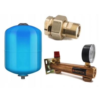 ZESTAW NACZYNIE WZBIORCZE 8L CWU GRUPA MOSIĘŻNA 6 BAR